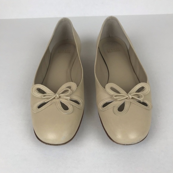 Stewart Weitzman Flower Bow Flats Size 8M - Picture 1 of 7